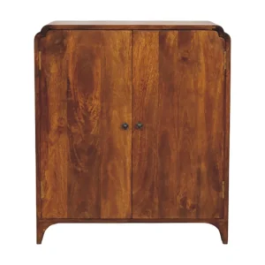 Artisan Furniture Newton-kast van massief kastanjehout, 2 deuren en 2 planken, donkerbruin Artisan Furniture Newton-kast van massief kastanjehout, 2 deuren en 2 planken, donkerbruin