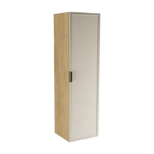Badkamerkast Hoge kolom Fronten Lijst Eikenhout Cremona / Kasjmier Roma Badkamerkast Hoge kolom Fronten Lijst Eikenhout Cremona / Kasjmier Roma