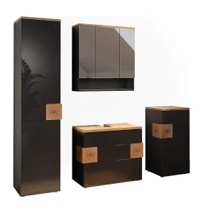 Badkamermeubelset antraciet 70x37x64.5 eden