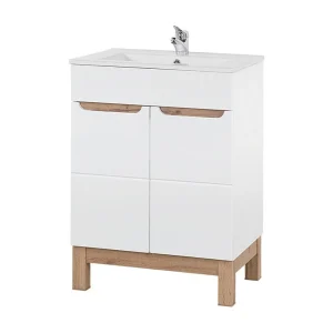 Badkamerset ERMANO: onderkast 60cm + rechthoekige inbouwwastafel + sifon Badkamerset ERMANO: onderkast 60cm + rechthoekige inbouwwastafel + sifon