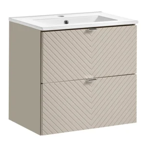 Badkamerset AOKI: onderkast 60cm + ingebouwde witte wastafel Badkamerset AOKI: onderkast 60cm + ingebouwde witte wastafel