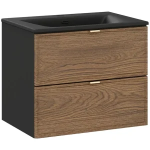 Badkamerset SAVIA: onderkast 60cm + zwarte inbouwwastafel Badkamerset SAVIA: onderkast 60cm + zwarte inbouwwastafel