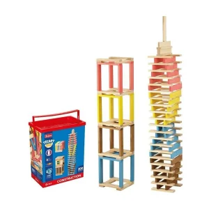Balans- en bouwspel Técap 200 houten stukken in multicolor voor kinderen vanaf 3 jaar Balans- en bouwspel Técap 200 houten stukken in multicolor voor kinderen vanaf 3 jaar