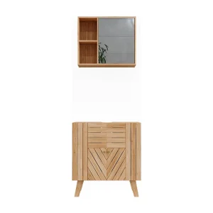 Badkamermeubelset bamboe 60x36x65 lucie Badkamermeubelset bamboe 60x36x65 lucie