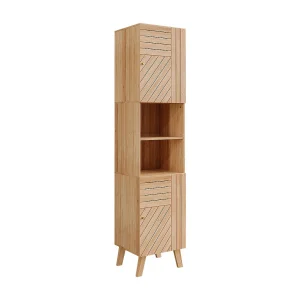 Badkamerkast bamboe 40x36x177 lucie