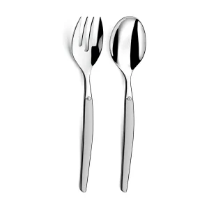 Set van 2 saladebestekken Jet Sablé van roestvrij staal – Eigentijds design Laguiole Set van 2 saladebestekken Jet Sablé van roestvrij staal – Eigentijds design Laguiole