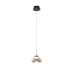 Arabella – Enkele hanglamp van Fabas Luce – 8W LED – Plafondlamp Diameter 14cm Gerookt Arabella – Enkele hanglamp van Fabas Luce – 8W LED – Plafondlamp Diameter 14cm Gerookt