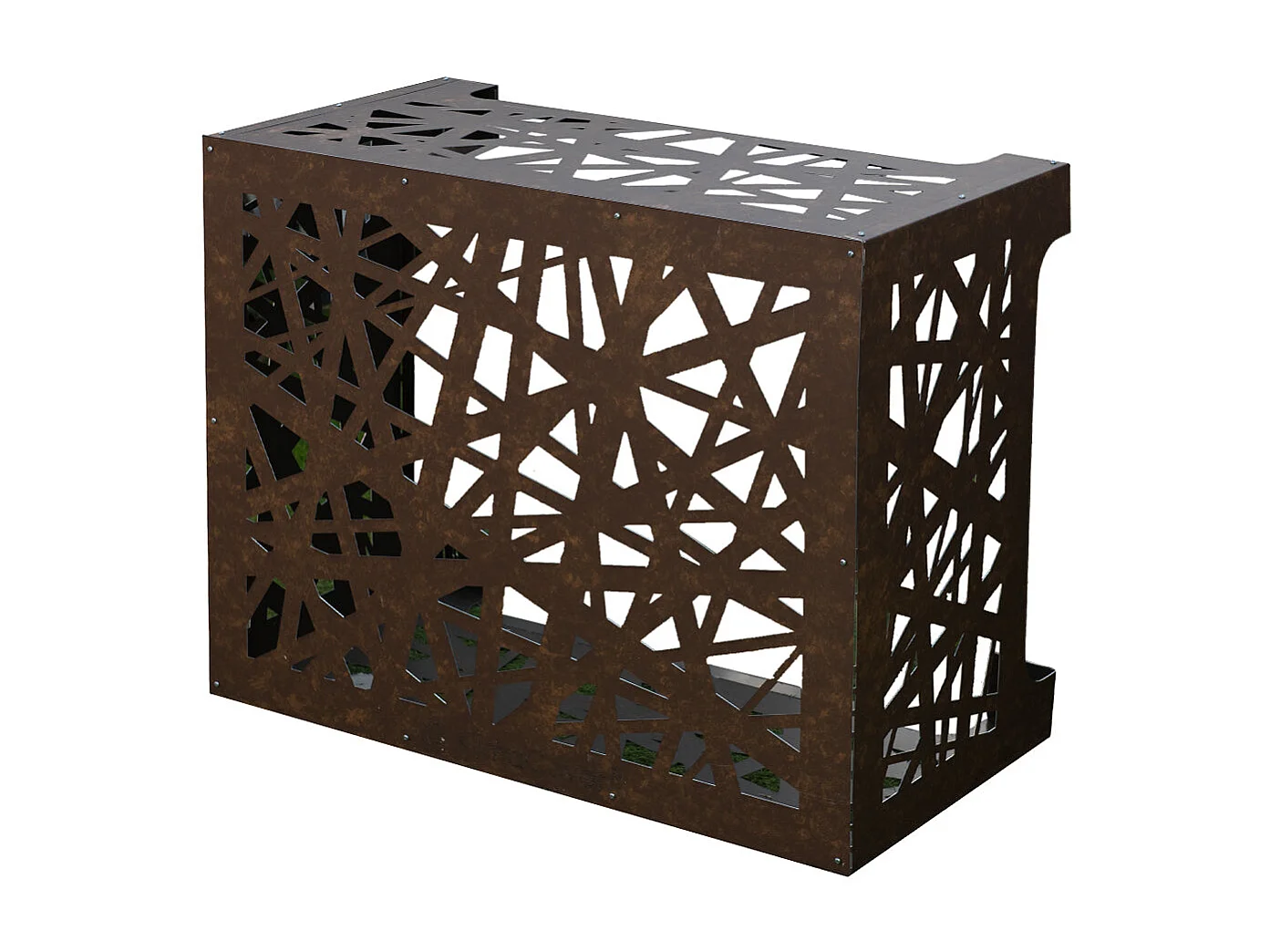 ARTIST Bronsbruine Cortenaluminium Airconditionerhoes L86 x D44 x H68 cm