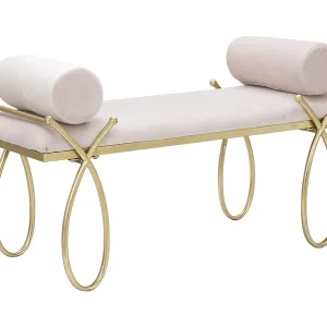 Bank VKH301, Roze, 112,5x49x53 cm, Kendra Home