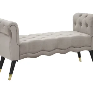 Bank VKH299, Grijs, 120x40x60 cm, Kendra Home