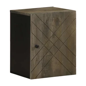 Badkamerkast wandgemonteerd 38x33x48 cm massief mangohout zwart Badkamerkast wandgemonteerd 38x33x48 cm massief mangohout zwart