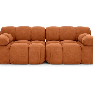 Bank, 2-zits modulair, veloursstof Salvador, bruin, Selia Bank, 2-zits modulair, veloursstof Salvador, bruin, Selia