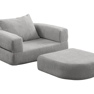 Modulaire bank, omkeerbare zitting, chenille, lichtgrijs Modulaire bank, omkeerbare zitting, chenille, lichtgrijs