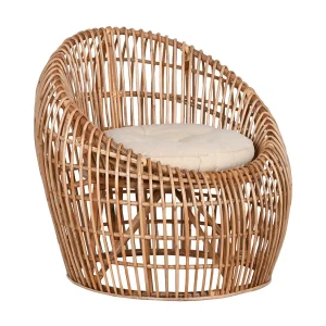 Bamboe Ratan Stoel 70x70x74 Naturel Bamboe Ratan Stoel 70x70x74 Naturel