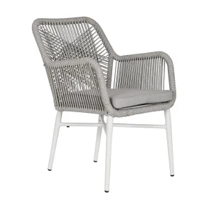 Aluminium stoel met synthetisch rotan 57x63x84 cm inclusief kussen Aluminium stoel met synthetisch rotan 57x63x84 cm inclusief kussen