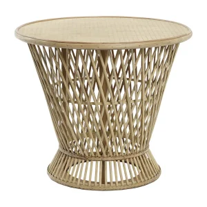 Bamboe bijzettafel 60x60x52 naturel Bamboe bijzettafel 60x60x52 naturel