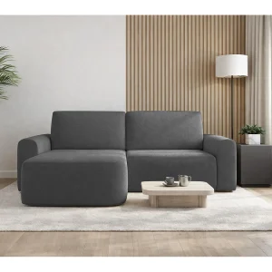 AX LIVING slaapbank Otterton 250 cm donkergrijs L
