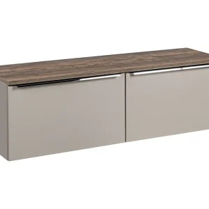 Badkamerset VANTA taupe: onderkast 160cm + wastafelblad Badkamerset VANTA taupe: onderkast 160cm + wastafelblad