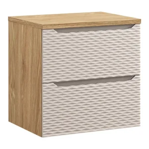 Badkamerset YOKA beige: onderbouwmeubel met laden 60 cm + wastafelblad Badkamerset YOKA beige: onderbouwmeubel met laden 60 cm + wastafelblad