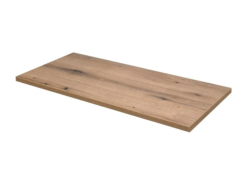 Badkamerset ICON: onderkast 80cm kasjmier + blad voor wastafel in houtlook