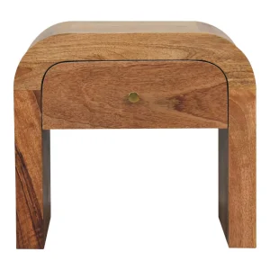Darcy nachtkastje van Artisan Furniture, 1 lade, lichtbruin