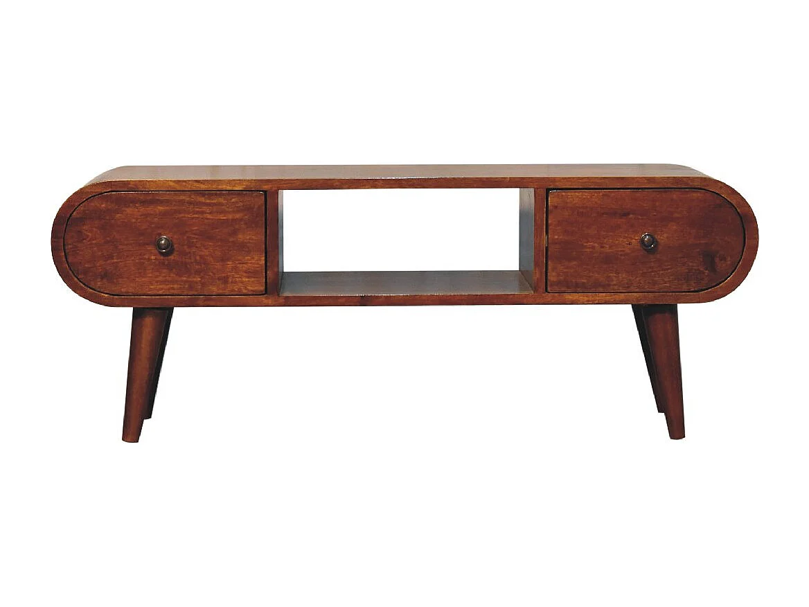Artisan Furniture Massief houten tv-meubel in kastanjehout London