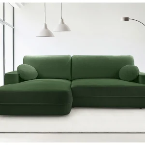 AX LIVING Groene hoekbank met slaapfunctie Peoni 267 hoekslaapbank L AX LIVING Groene hoekbank met slaapfunctie Peoni 267 hoekslaapbank L