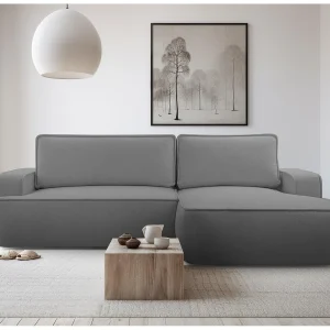AX LIVING Grijze hoekbank met slaapfunctie Ablia Donkergrijs 267 cm R AX LIVING Grijze hoekbank met slaapfunctie Ablia Donkergrijs 267 cm R