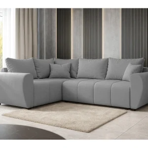 AX LIVING Hoekbank Malatya L met slaapfunctie lichtgrijs 235 cm links