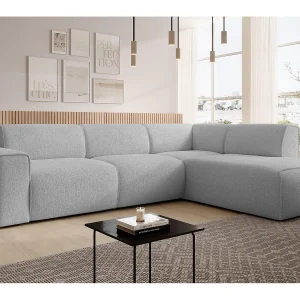 AX LIVING Hoekbank L-vorm Didim L lichtgrijs 292 cm stijlvol comfortabel rechts AX LIVING Hoekbank L-vorm Didim L lichtgrijs 292 cm stijlvol comfortabel rechts
