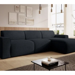 AX LIVING Hoekbank L-vorm Didim mini zwart 310 cm stijlvol rechts AX LIVING Hoekbank L-vorm Didim mini zwart 310 cm stijlvol rechts