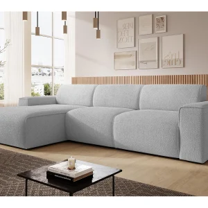 AX LIVING Hoekbank L-vorm Didim mini lichtgrijs 310 cm stijlvol links