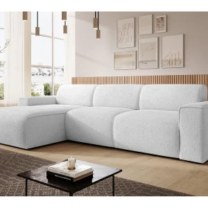 AX LIVING Hoekbank L-vorm Didim mini zilver 310 cm stijlvol links AX LIVING Hoekbank L-vorm Didim mini zilver 310 cm stijlvol links