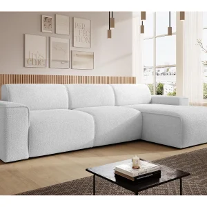 AX LIVING Hoekbank L-vorm Didim mini zilver 310 cm stijlvol rechts AX LIVING Hoekbank L-vorm Didim mini zilver 310 cm stijlvol rechts