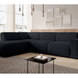 AX LIVING Hoekbank L-vorm Didim L zwart 292 cm stijlvol comfortabel links AX LIVING Hoekbank L-vorm Didim L zwart 292 cm stijlvol comfortabel links