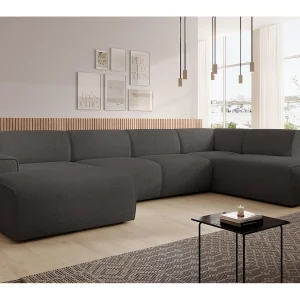 AX LIVING XXL bank U-vorm Didim grijs 378 cm modern ruim rechts