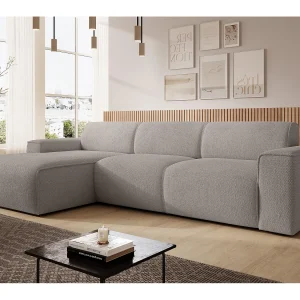 AX LIVING Hoekbank L-vorm Didim mini beige 310 cm stijlvol links