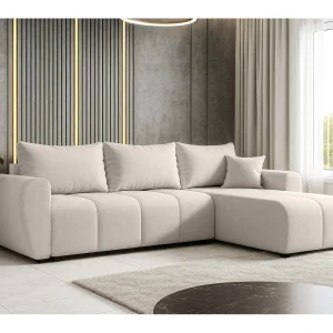 AX LIVING Hoekbank Malatya L Mini met slaapfunctie beige rechts
