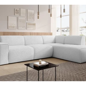 AX LIVING Hoekbank L-vorm Didim L zilver 292 cm stijlvol comfortabel rechts AX LIVING Hoekbank L-vorm Didim L zilver 292 cm stijlvol comfortabel rechts