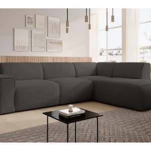 AX LIVING Hoekbank L-vorm Didim L grijs 292 cm stijlvol comfortabel rechts AX LIVING Hoekbank L-vorm Didim L grijs 292 cm stijlvol comfortabel rechts