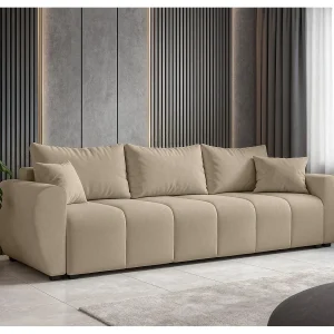 AX LIVING Malatya Big bank met slaapfunctie lichtbruin 246 cm slaapbank AX LIVING Malatya Big bank met slaapfunctie lichtbruin 246 cm slaapbank