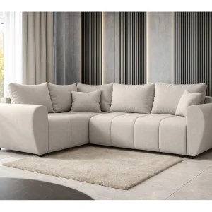 AX LIVING Hoekbank Malatya L met slaapfunctie beige 235 cm links AX LIVING Hoekbank Malatya L met slaapfunctie beige 235 cm links