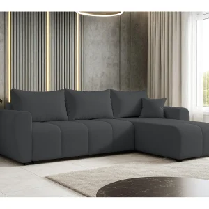 AX LIVING Hoekbank Malatya L Mini met slaapfunctie donkergrijs rechts