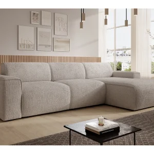 AX LIVING Hoekbank L-vorm Didim mini ivoor 310 cm stijlvol rechts