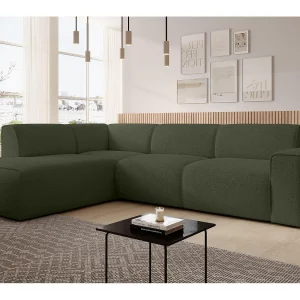 AX LIVING Hoekbank L-vorm Didim L groen 292 cm stijlvol comfortabel links AX LIVING Hoekbank L-vorm Didim L groen 292 cm stijlvol comfortabel links