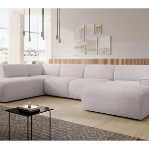 AX LIVING XXL bank U-vorm Didim crème 378 cm modern ruim links