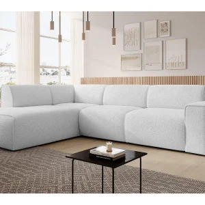 AX LIVING Hoekbank L-vorm Didim L zilver 292 cm stijlvol comfortabel links AX LIVING Hoekbank L-vorm Didim L zilver 292 cm stijlvol comfortabel links
