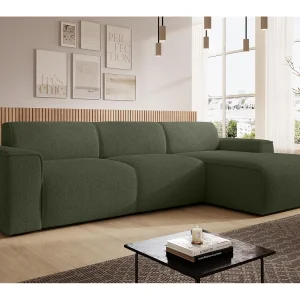 AX LIVING Hoekbank L-vorm Didim mini groen 310 cm stijlvol rechts