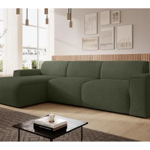 AX LIVING Hoekbank L-vorm Didim mini groen 310 cm stijlvol links