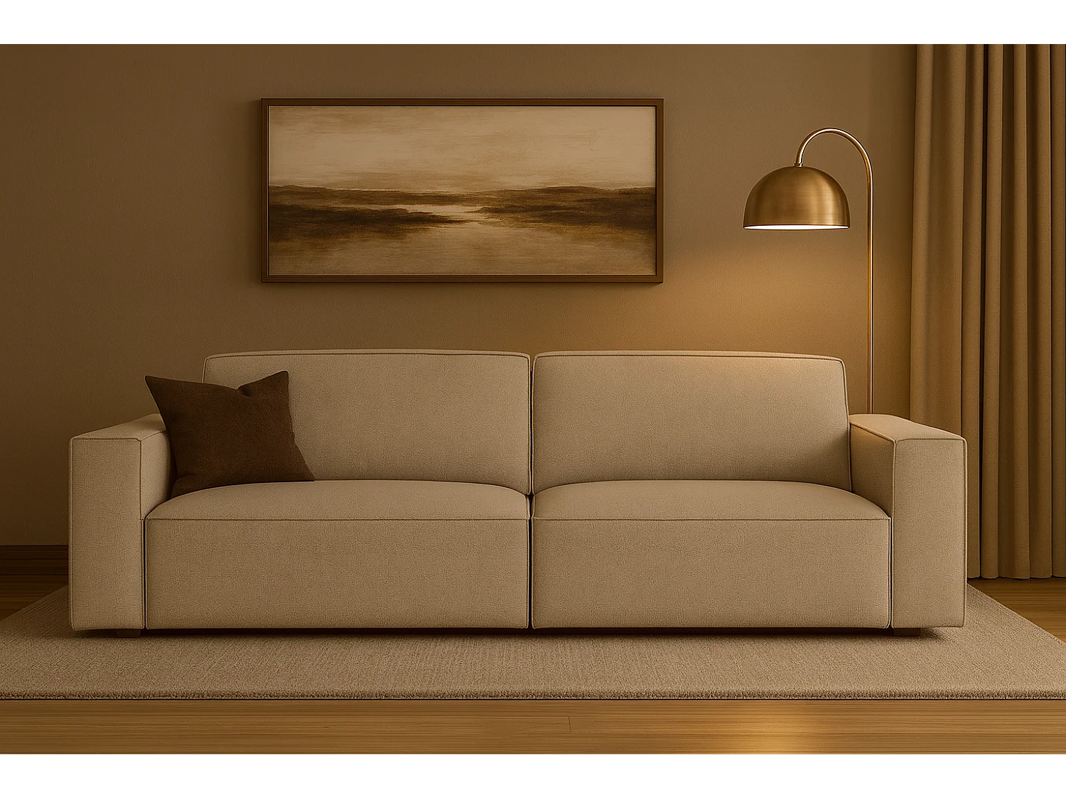 3-zits Sofa Cursal 244x102x70 cm beige Raven 30